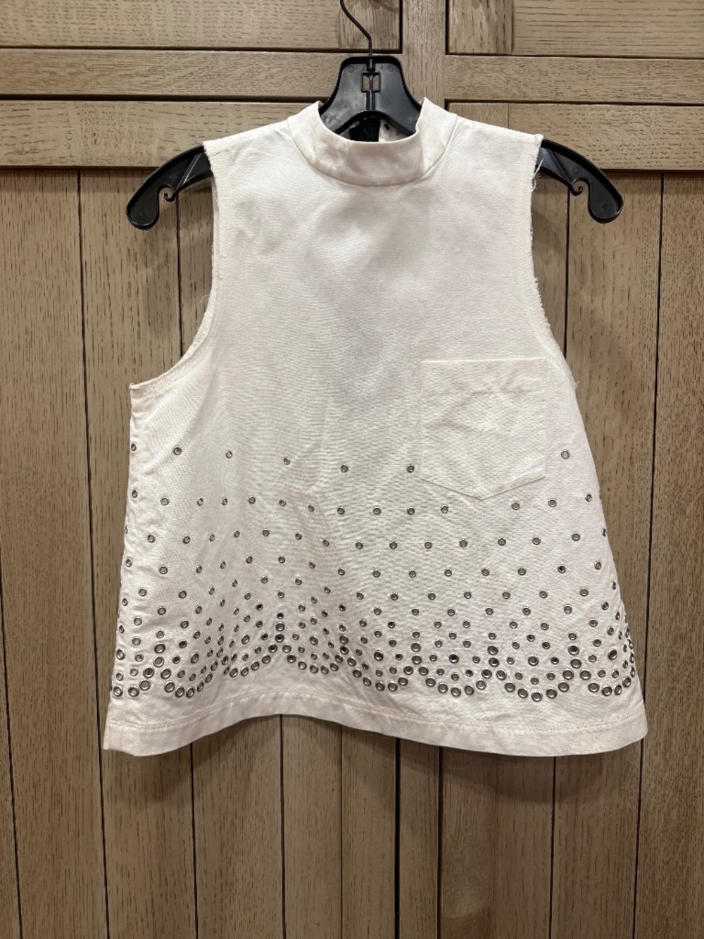 Alexander Wang Top, with Rivet Details, Size 0
